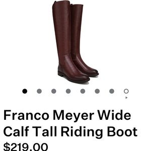 Franco Sarto maroon leather riding boots “L-Meyer”